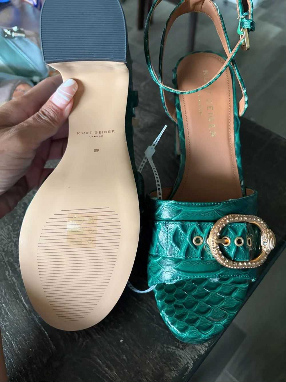 Kurt Geiger London Greenwich platform sandals - Picture 1 of 10